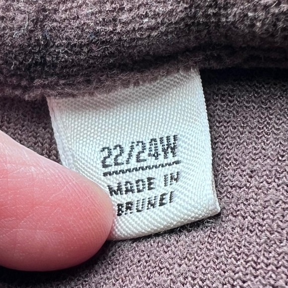 Cato Velour Button Front Jacket Womens 22-24W Brown Plus Size Casual Boho Fall - Picture 6 of 15